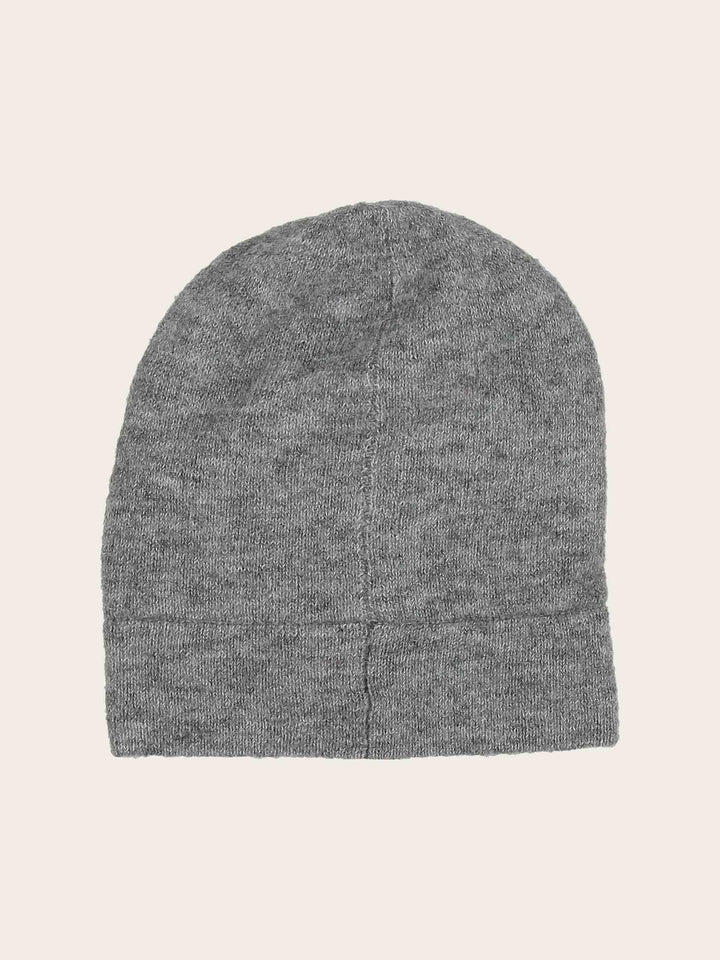 Einfarbige Strick-Beanie in Wollmischung