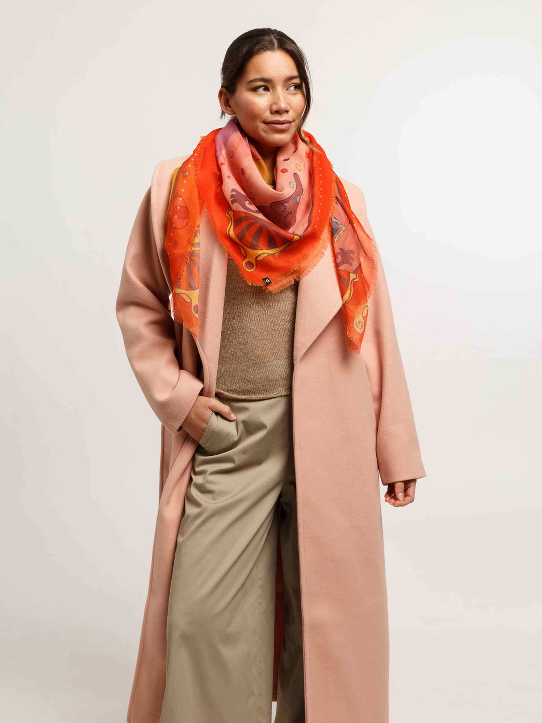 Sustainability Edition - Tuch mit Zirkus-Print