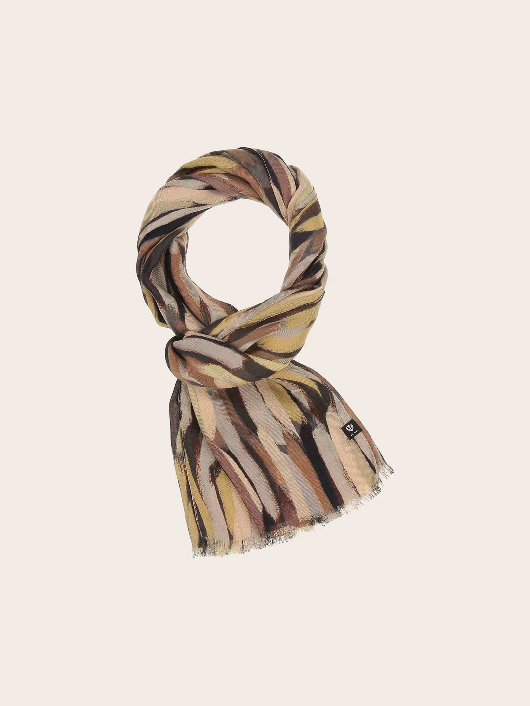 Sustainability Edition - Schal mit Streifen-Print aus Viskose