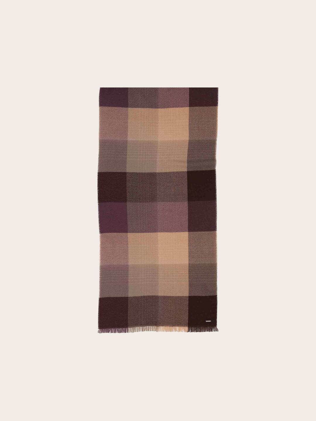 Ton-in-Ton bugatti Schal mit Karomuster