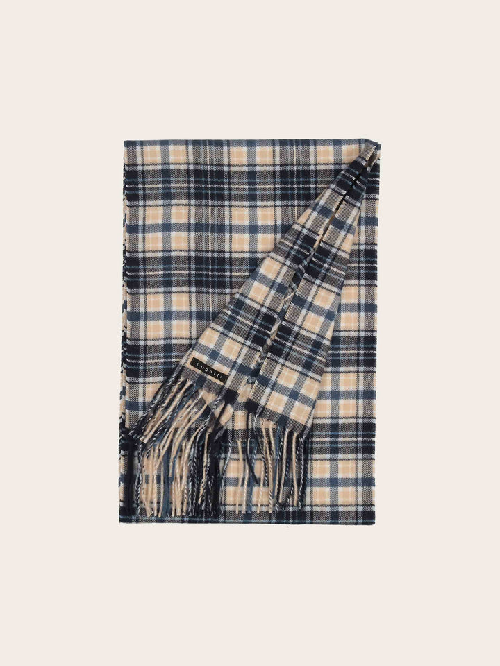 bugatti Cashminkschal mit Karomuster