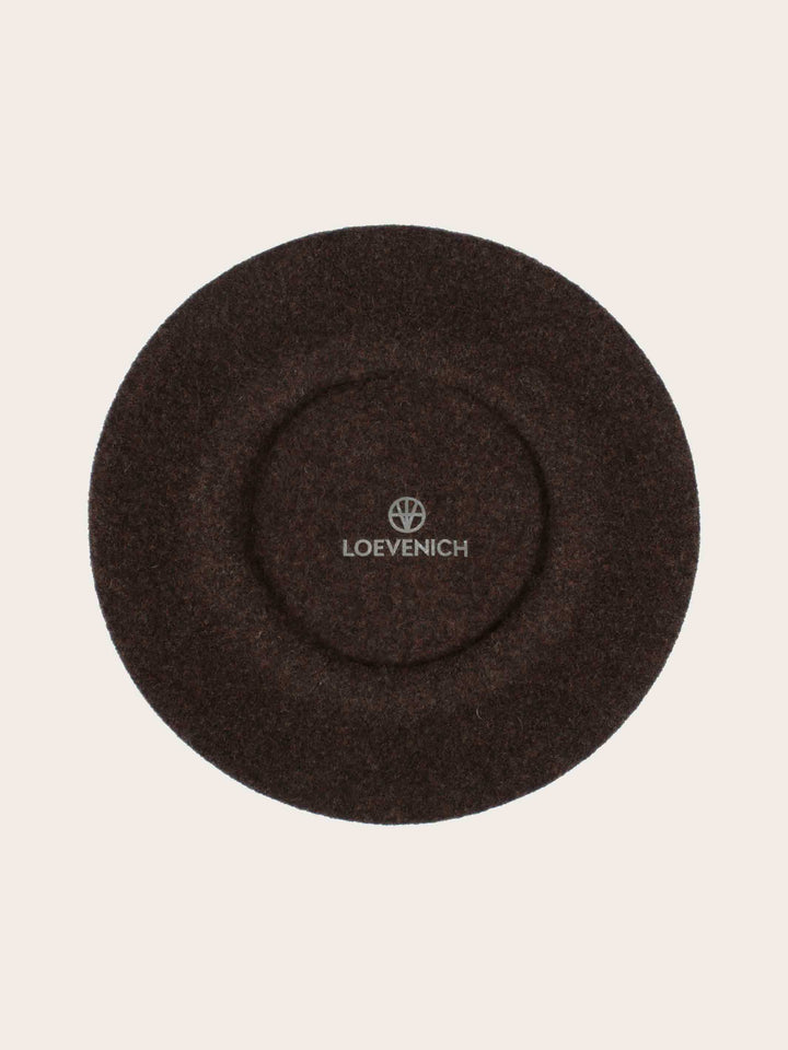 Klassische Loevenich Baskenmütze aus reiner Wolle