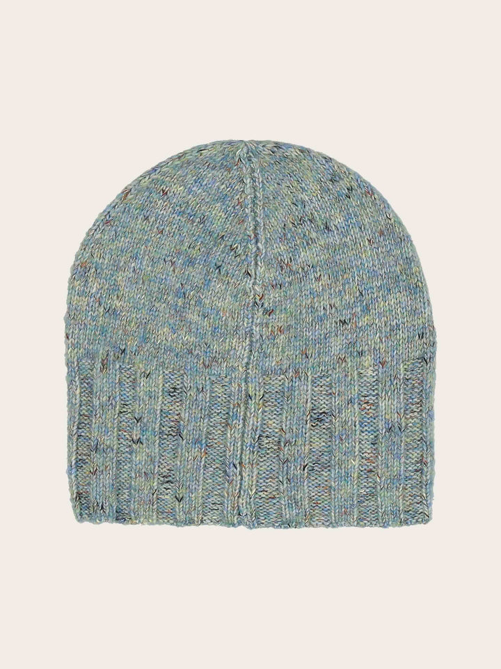 Melierte Strickmütze mit Glitzer