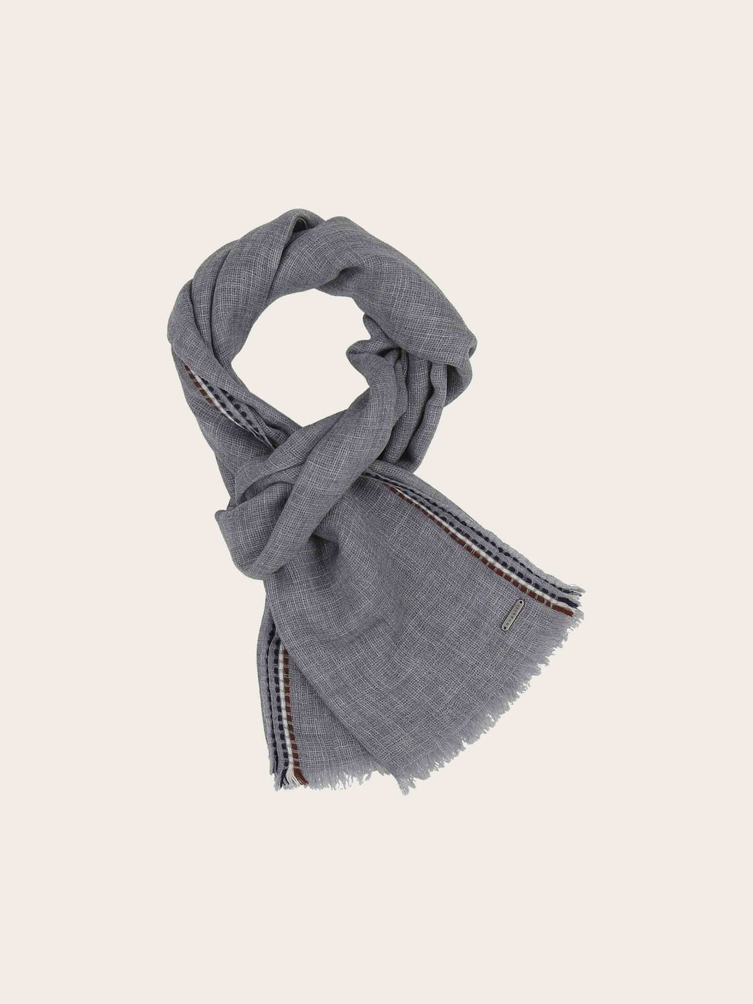 Leichter bugatti Schal mit bugatti-Flag-Rand