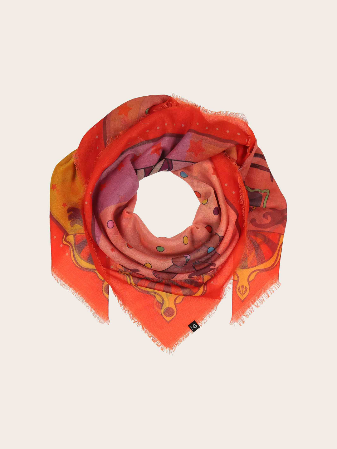 Sustainability Edition - Tuch mit Zirkus-Print