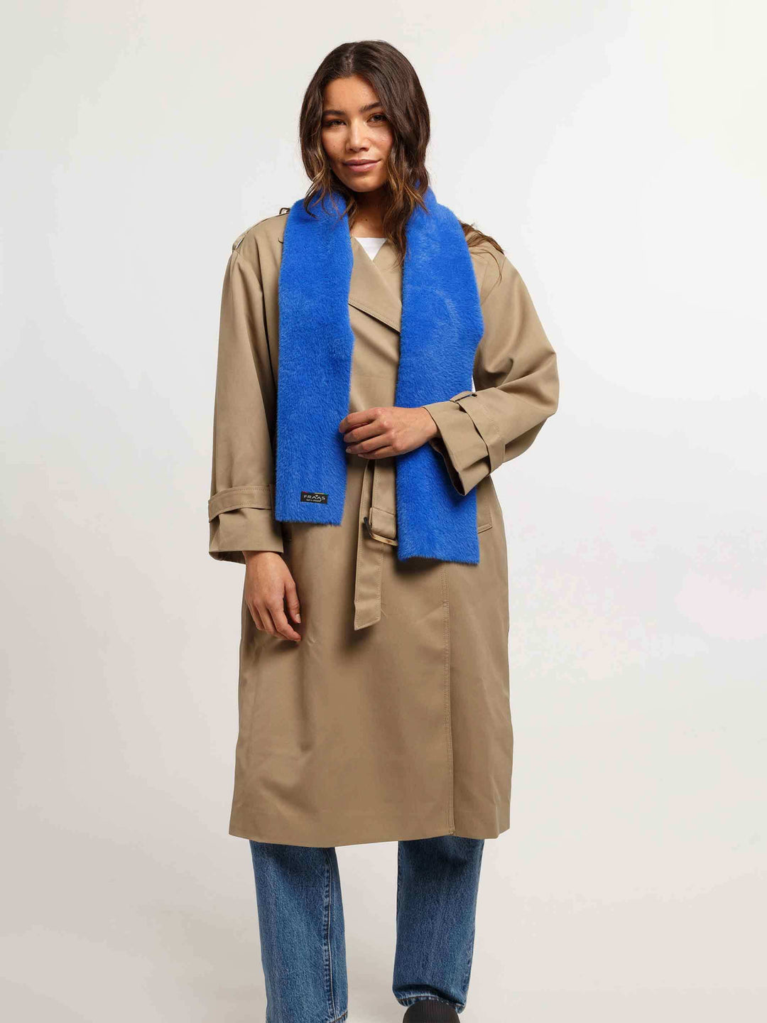 Schmaler kuscheliger Cashmink-Schal