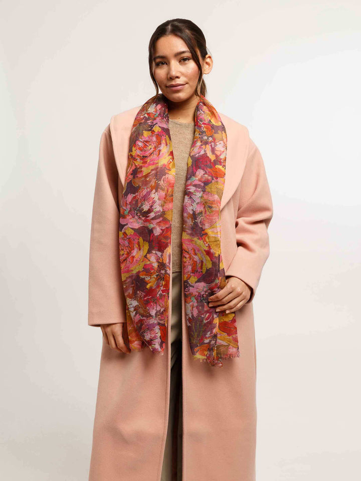 Sustainability Edition - Leichter Schal mit Allover Blumen-Print