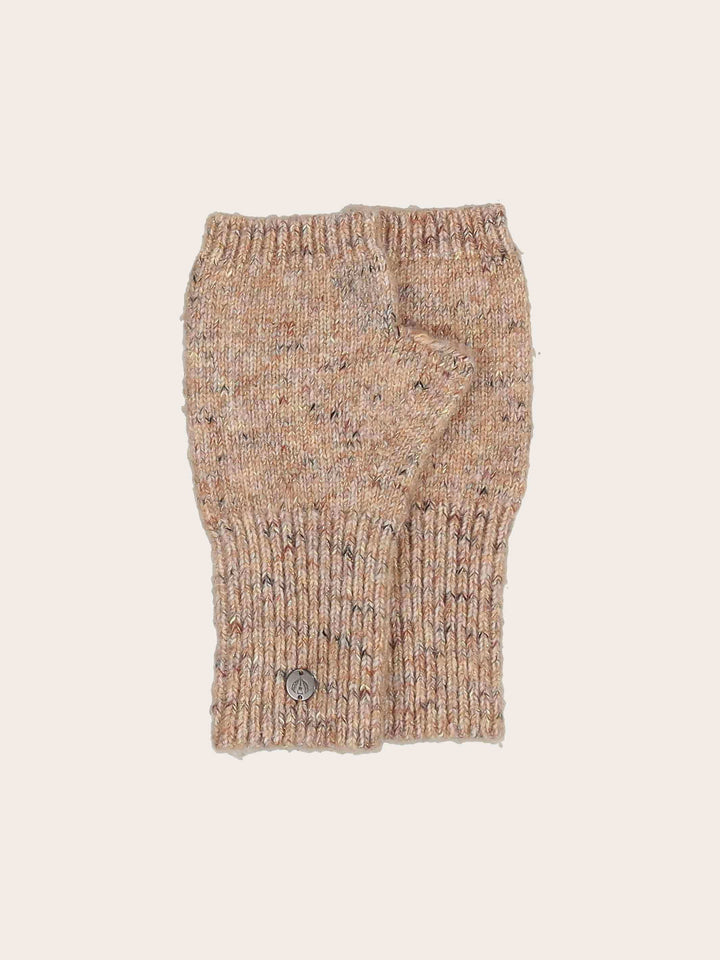 Gestrickte Stulpen mit Glitzer-Effekt