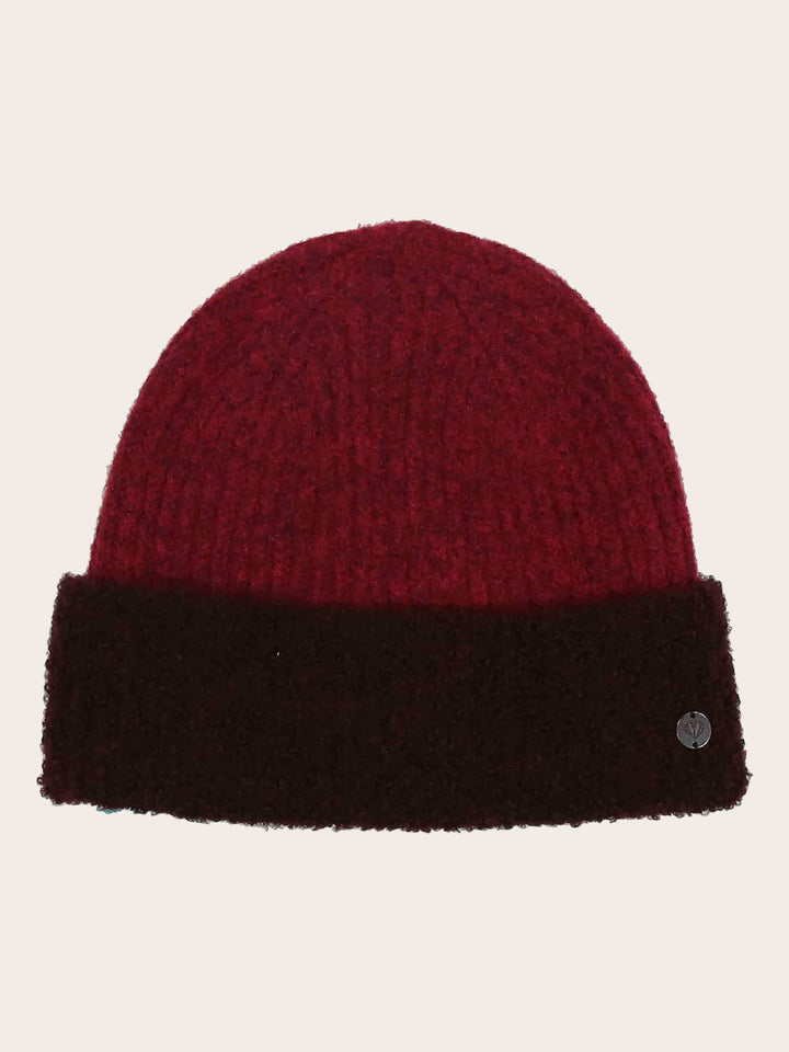 Sustainability Edition - Kuschelige Strickmütze mit farblich abgesetzter Krempe