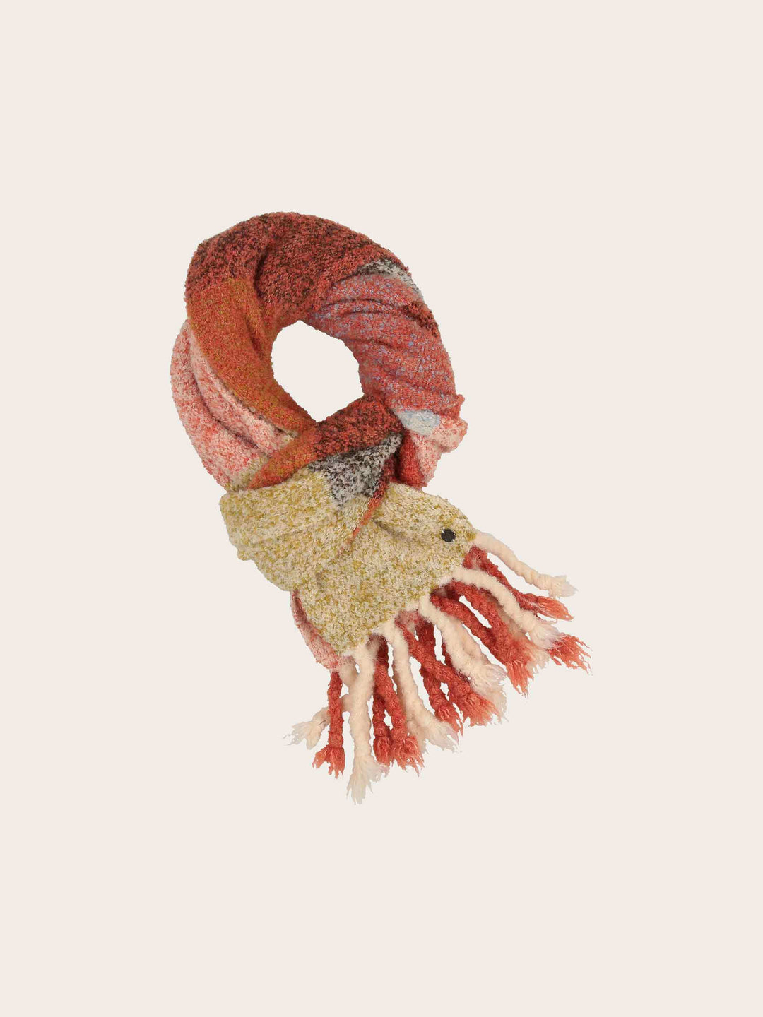 Sustainability Edition - Karierter Schal mit XL-Fransen