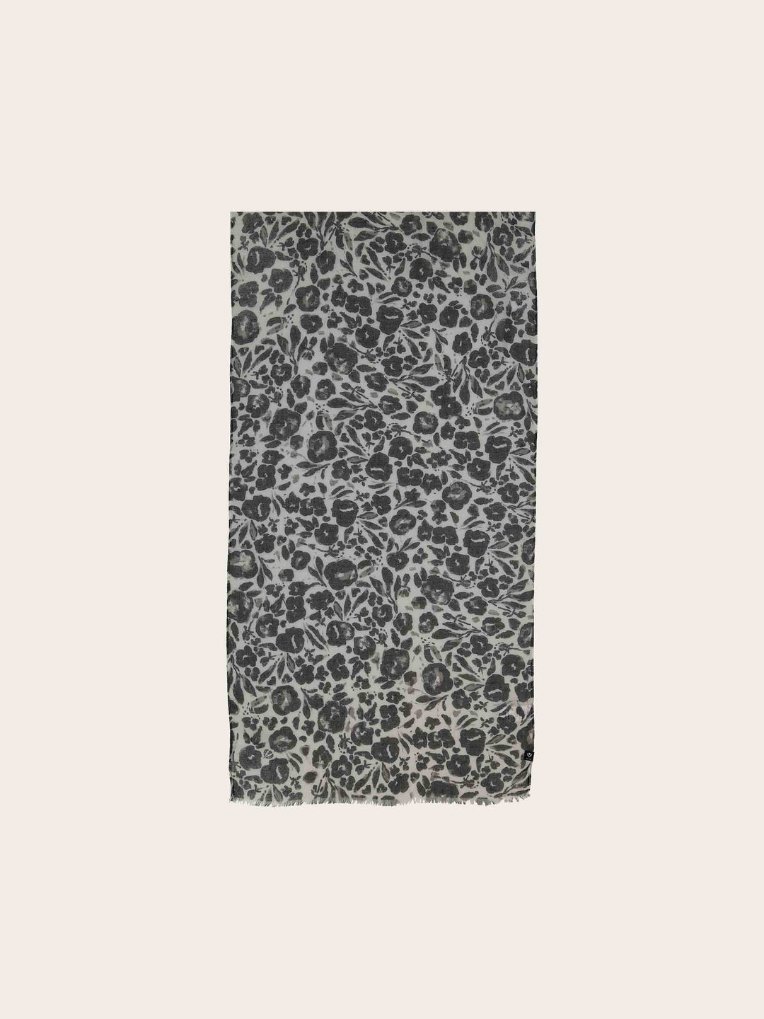 Leichter Schal mit Blumen-Print