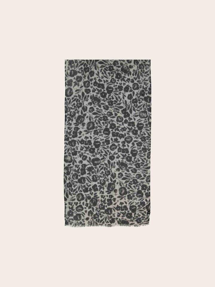 Leichter Schal mit Blumen-Print