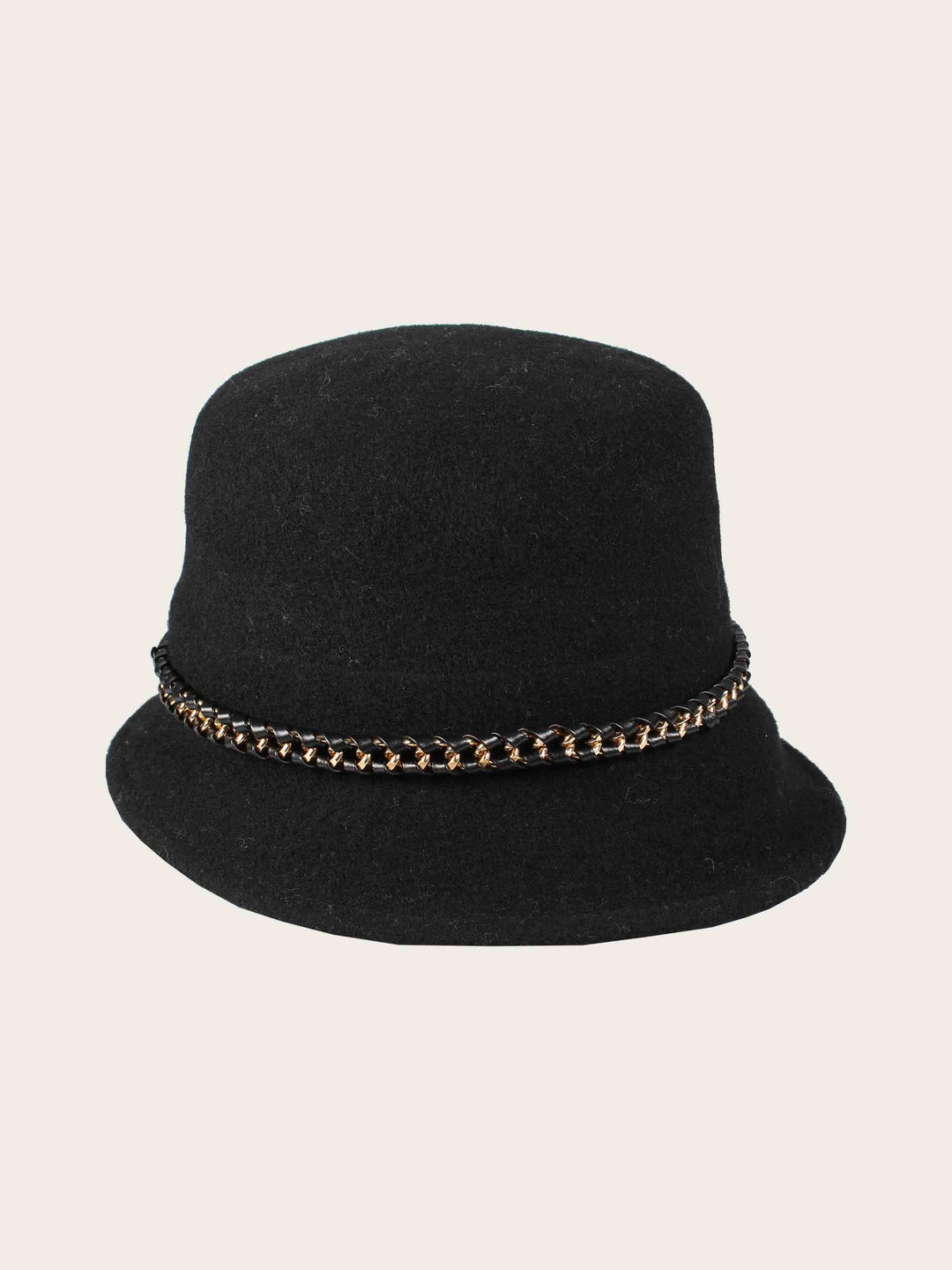 Loevenich Glockenhut aus Wollmischung mit Kettenbandbesatz