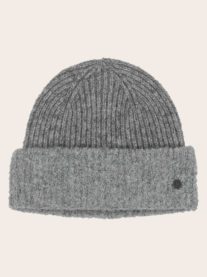 Sustainability Edition - Kuschelige Strickmütze mit farblich abgesetzter Krempe