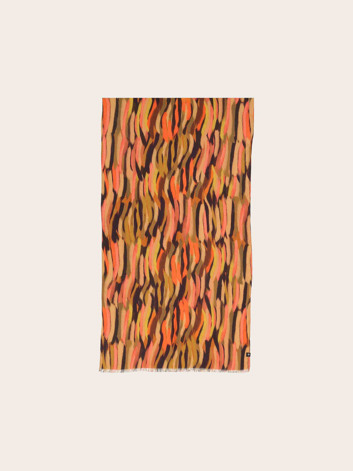 Sustainability Edition - Schal mit Streifen-Print aus Viskose