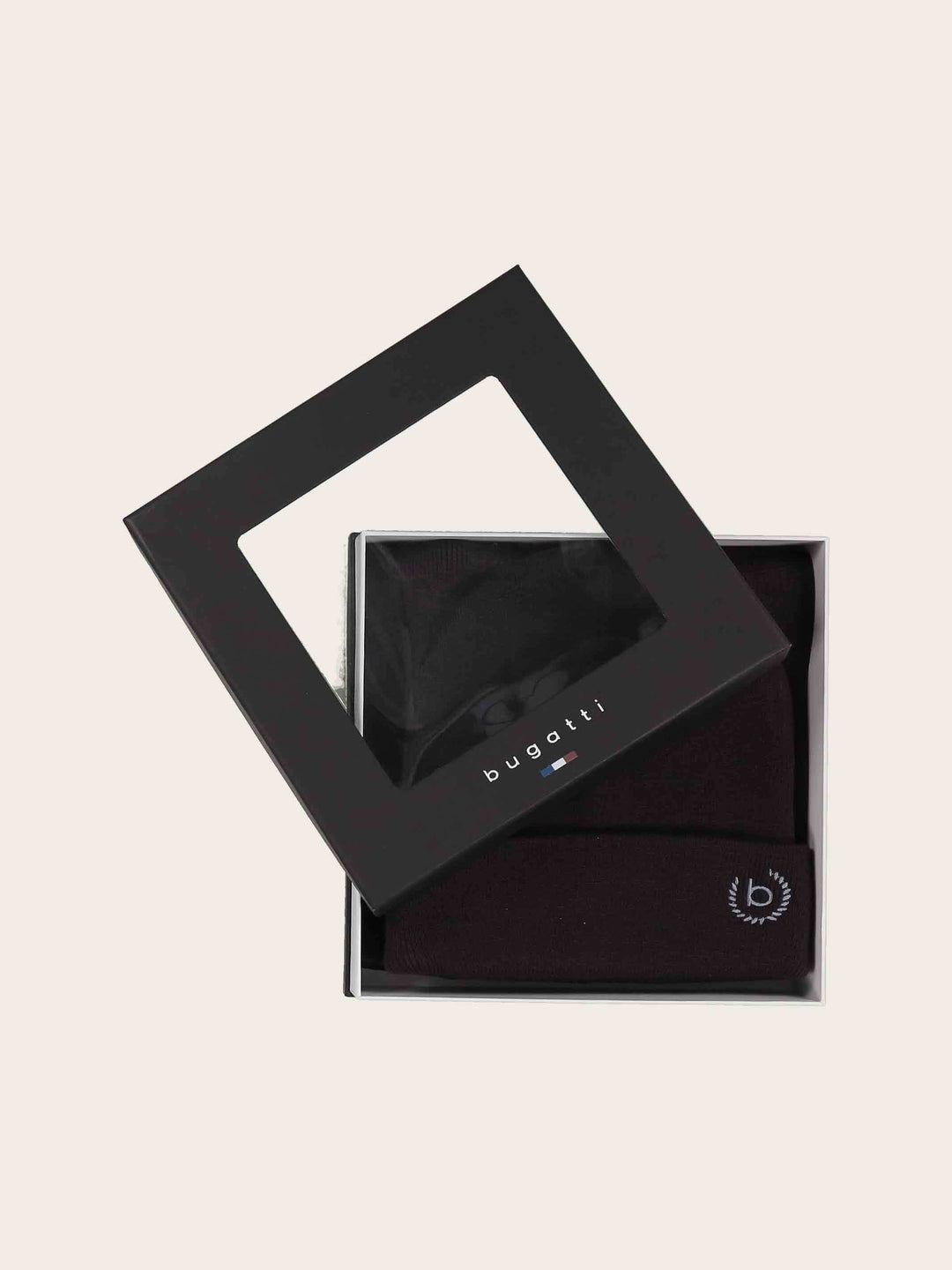 bugatti Geschenkset Beanie und Raschelschal aus Polyacryl