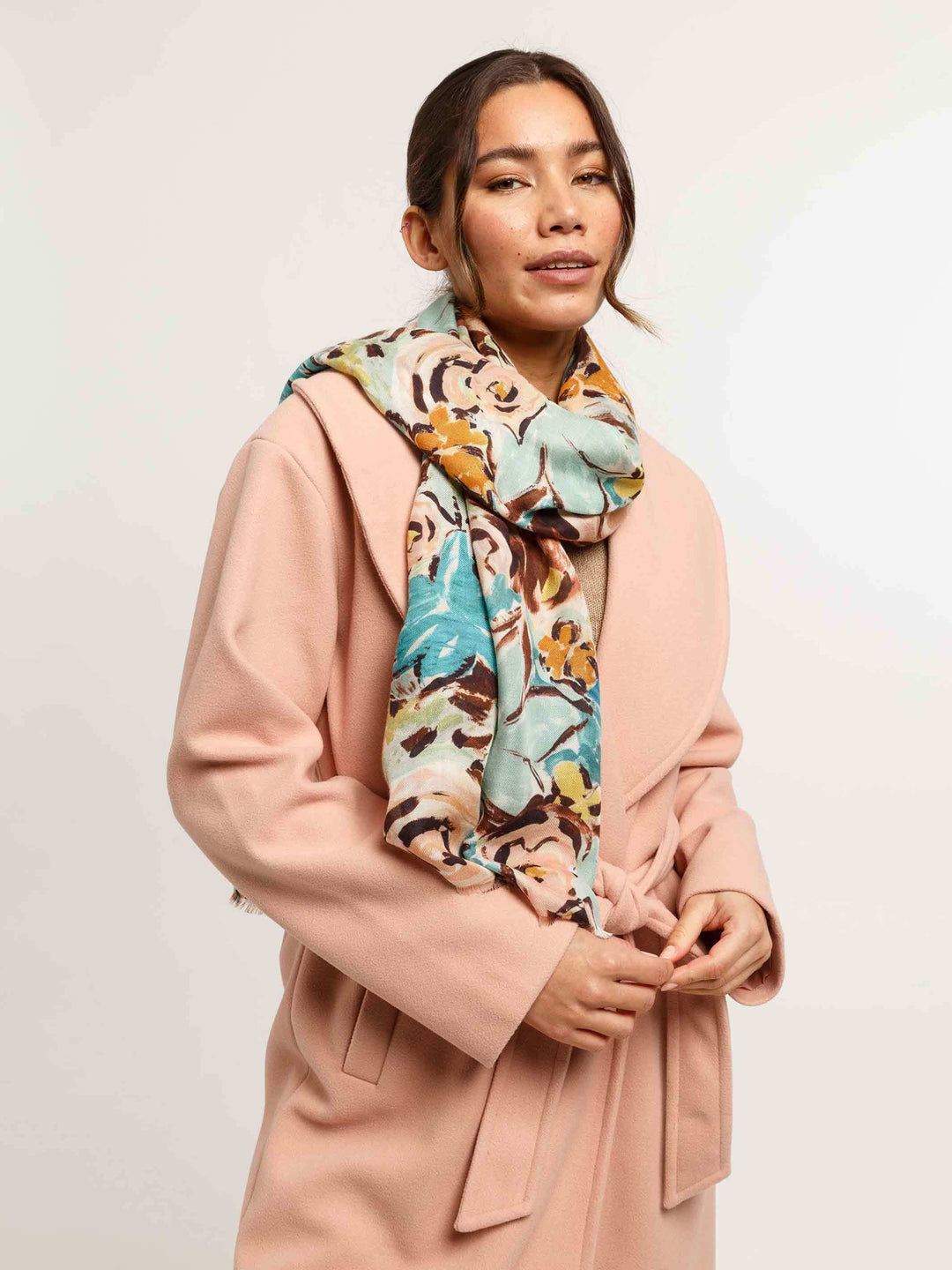 Sustainability Edition - Schal mit Blumen-Print aus Viskose