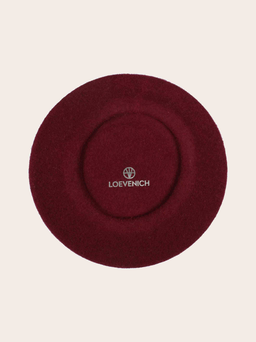 Klassische Loevenich Baskenmütze aus reiner Wolle