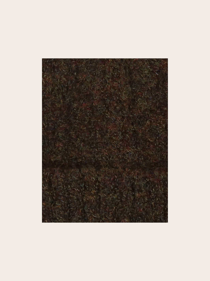 Kuschelige gerippte Strickmütze