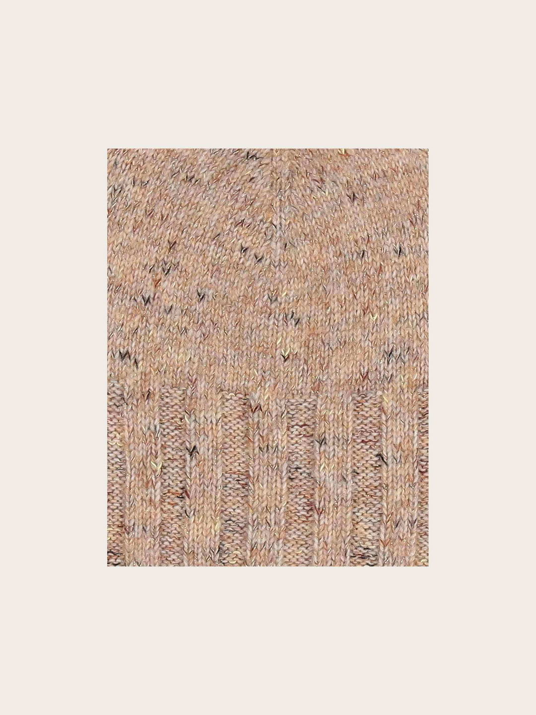 Melierte Strickmütze mit Glitzer