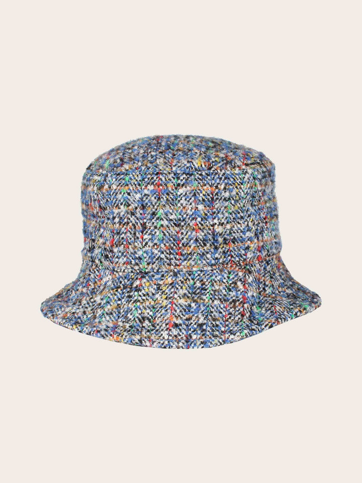 Gefütterter Loevenich Bucket Hat mit buntem Karomuster