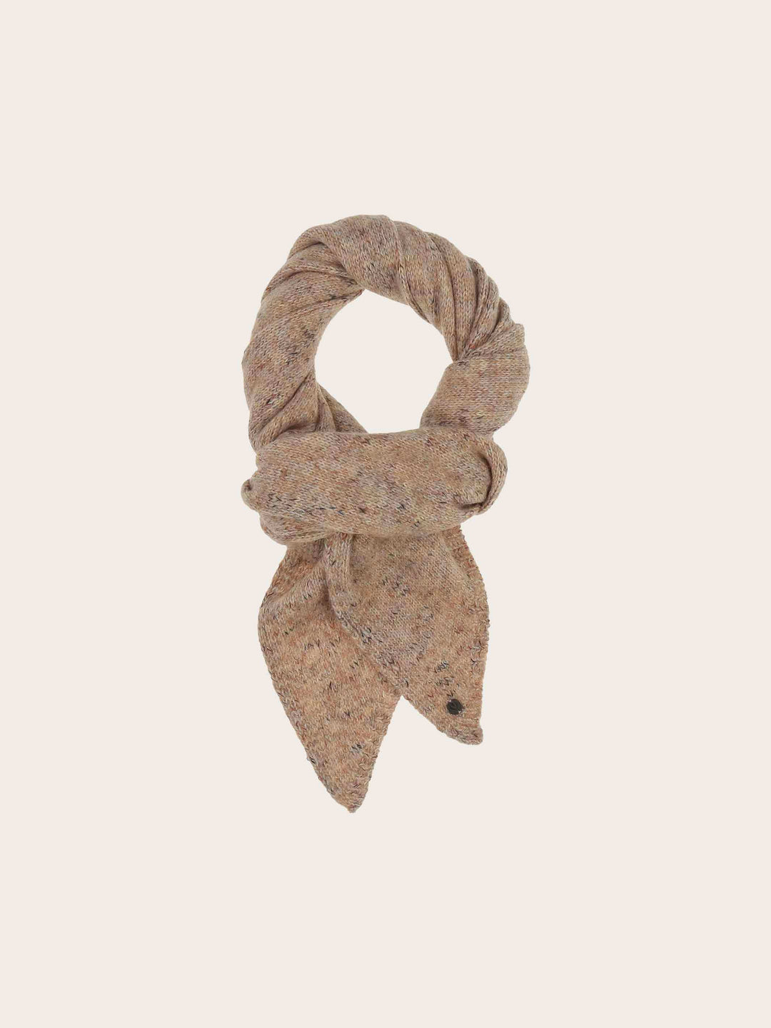 Melierter Strickschal mit Glitzer im Bias Cut