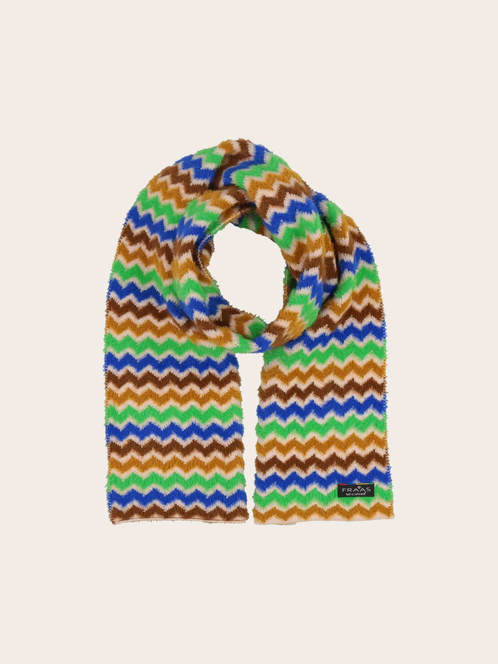 Cashmink-Schal im Retro-Zickzack-Design