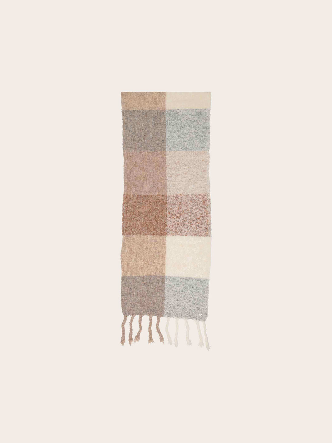 Sustainability Edition - Karierter Schal mit XL-Fransen