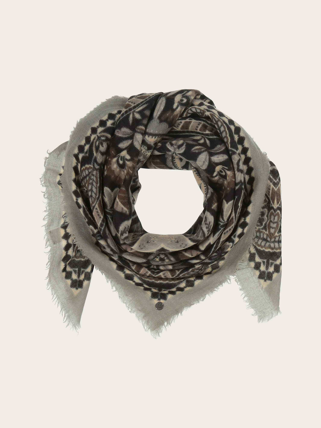 Tuch mit Paisley-Print aus reiner Wolle