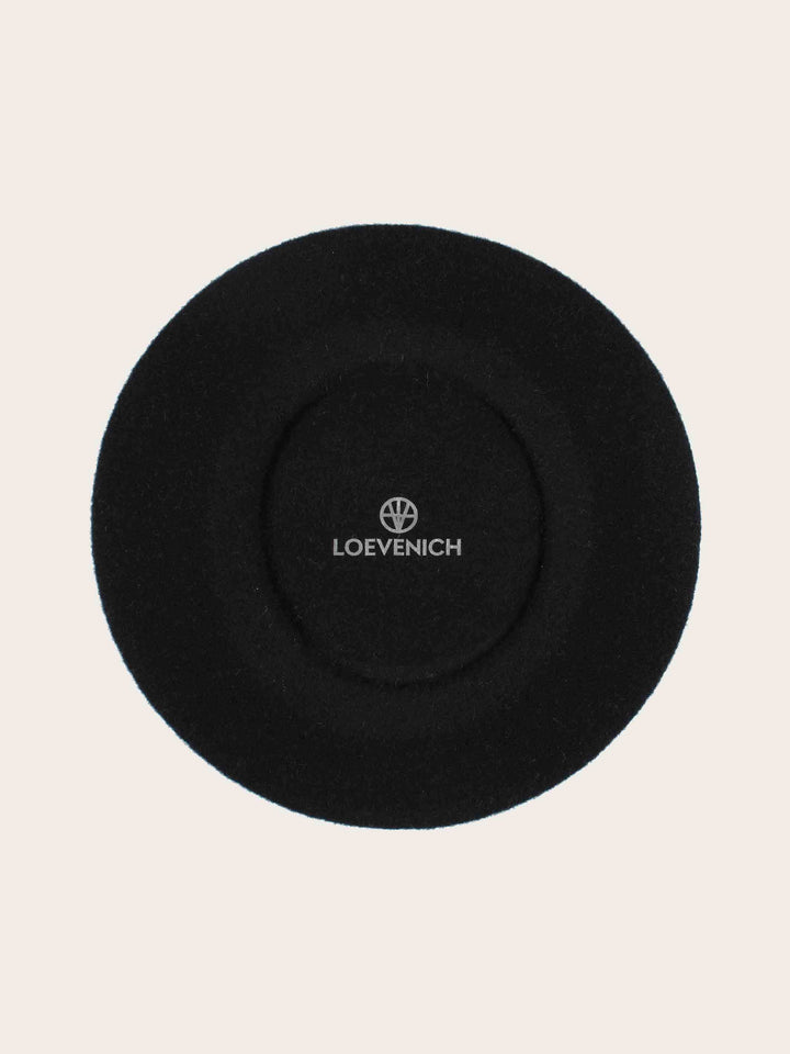 Klassische Loevenich Baskenmütze aus reiner Wolle