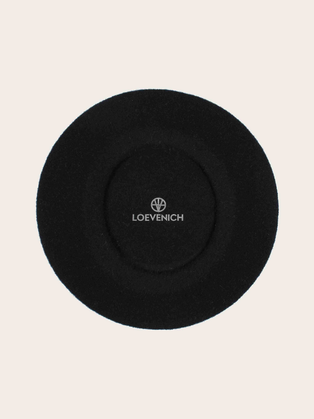 Klassische Loevenich Baskenmütze aus reiner Wolle