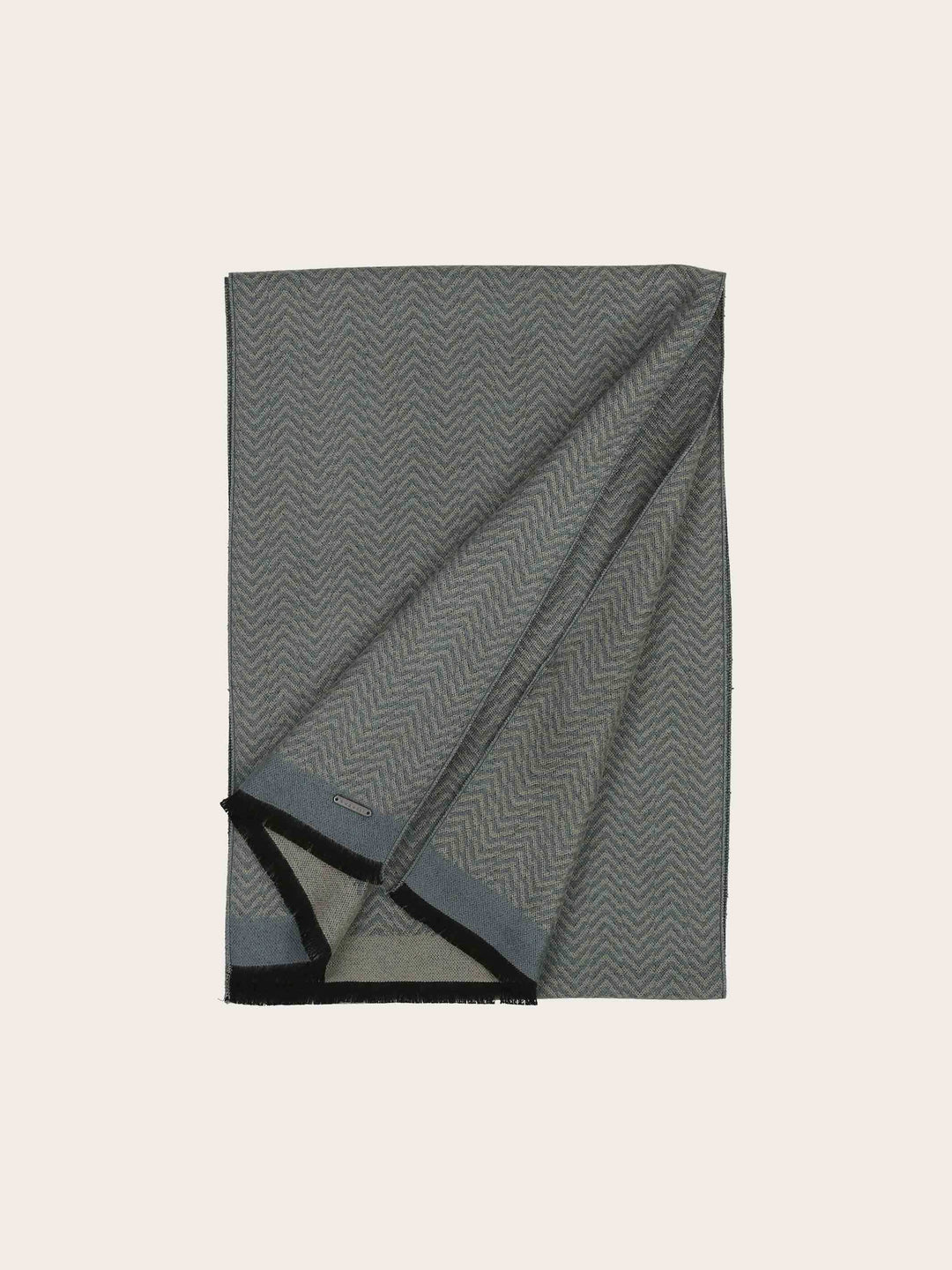 bugatti Schal mit geometrischem Design und farblich abgesetzem Rand