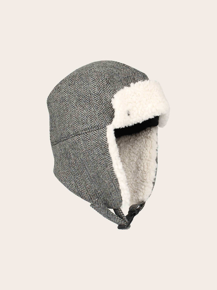 Loevenich Fliegermütze mit Ohrenklappen mit Fischgrät-Design