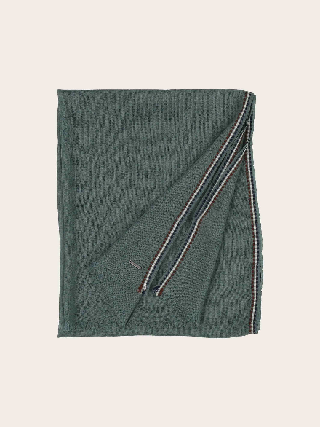 Leichter bugatti Schal mit bugatti-Flag-Rand