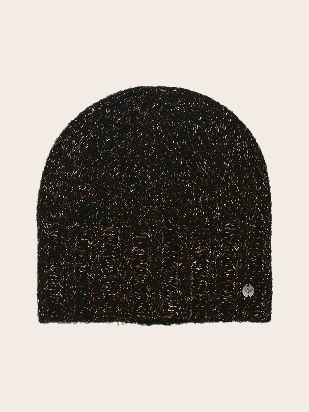 Melierte Strickmütze mit Glitzer
