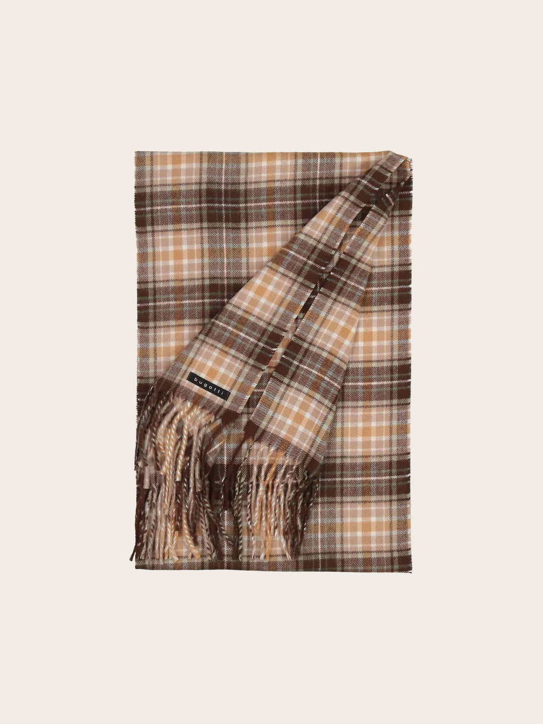 bugatti Cashminkschal mit Karomuster