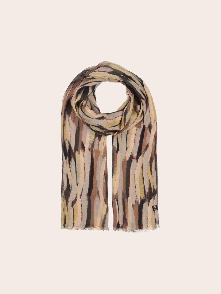 Sustainability Edition - Schal mit Streifen-Print aus Viskose
