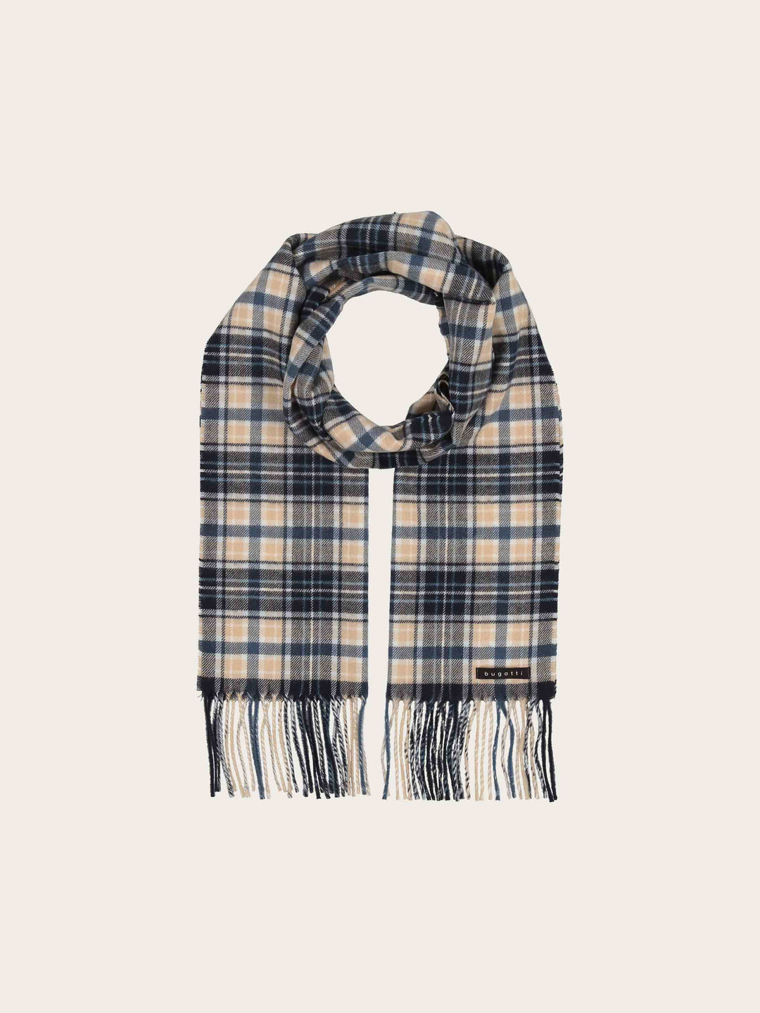 bugatti Cashminkschal mit Karomuster