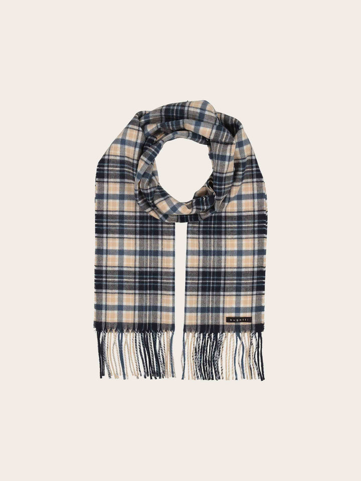 bugatti Cashminkschal mit Karomuster