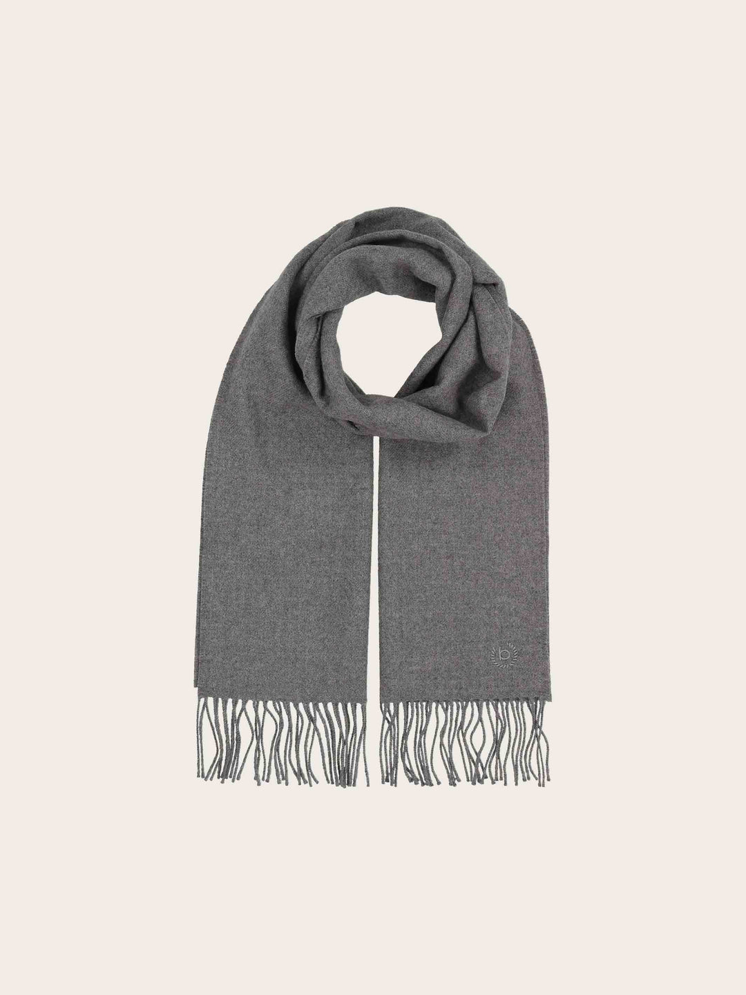 bugatti Geschenkset mit einfarbigem Beanie und Schal aus reiner Wolle