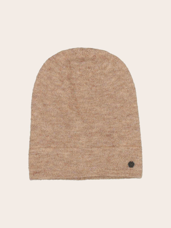 Einfarbige Strick-Beanie in Wollmischung