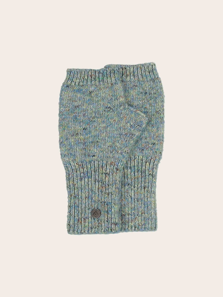 Gestrickte Stulpen mit Glitzer-Effekt