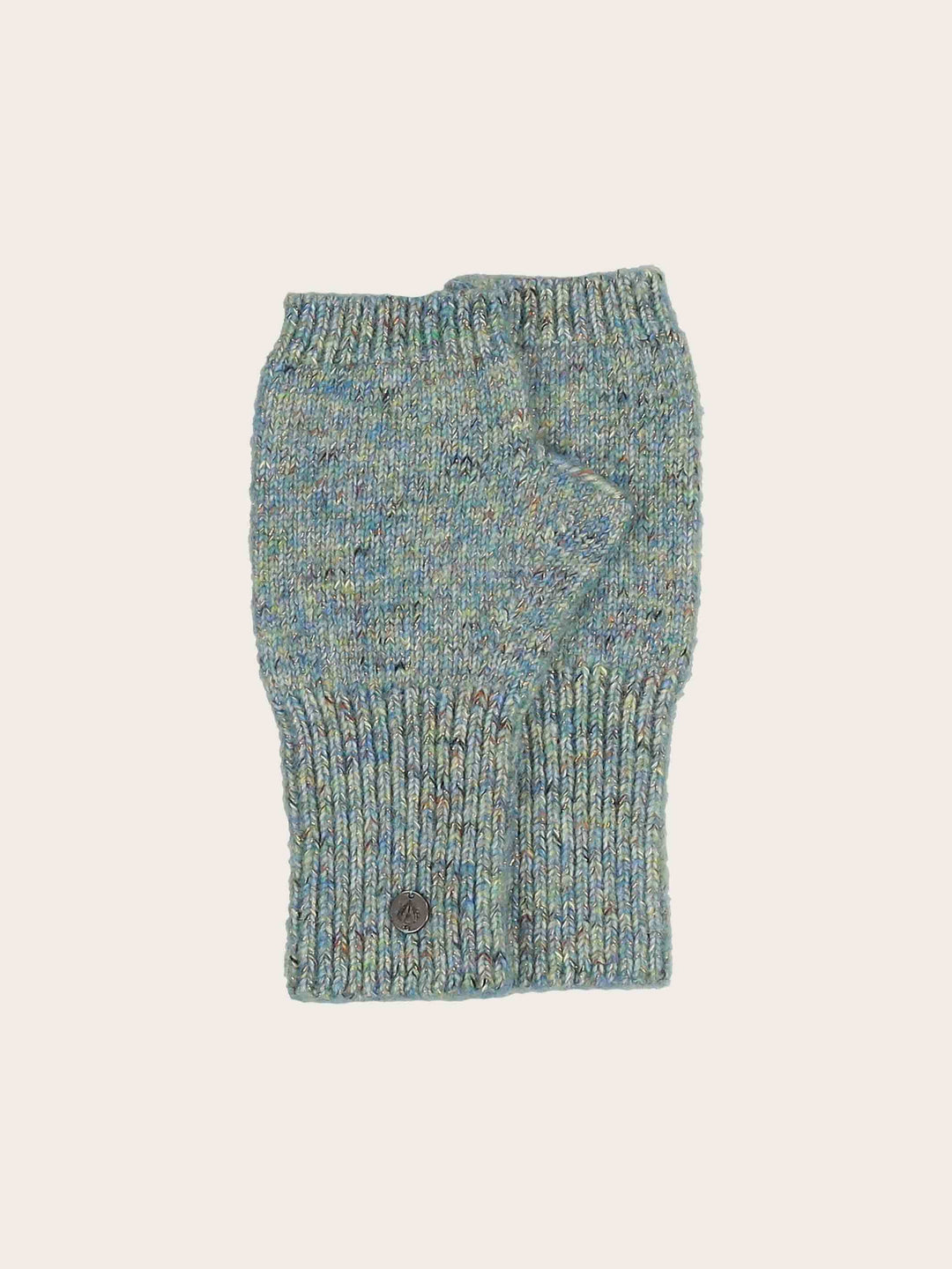 Gestrickte Stulpen mit Glitzer-Effekt