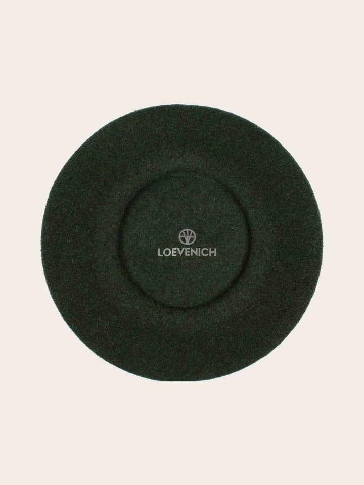 Klassische Loevenich Baskenmütze aus reiner Wolle