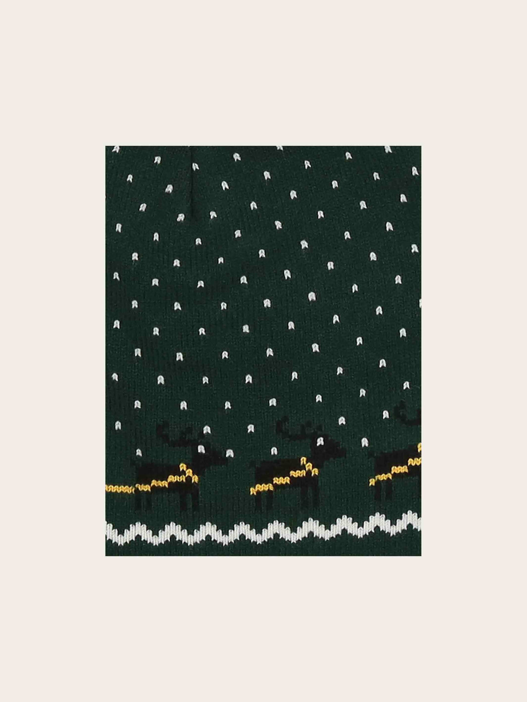 Strickmütze mit Weihnachtsmann-Motiv