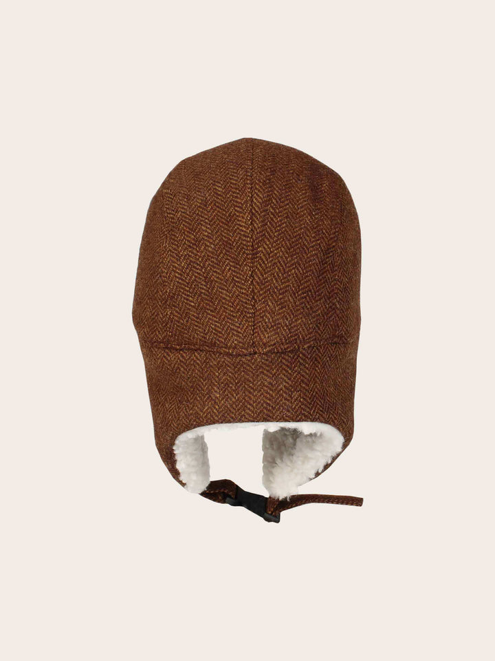 Loevenich Fliegermütze mit Ohrenklappen mit Fischgrät-Design