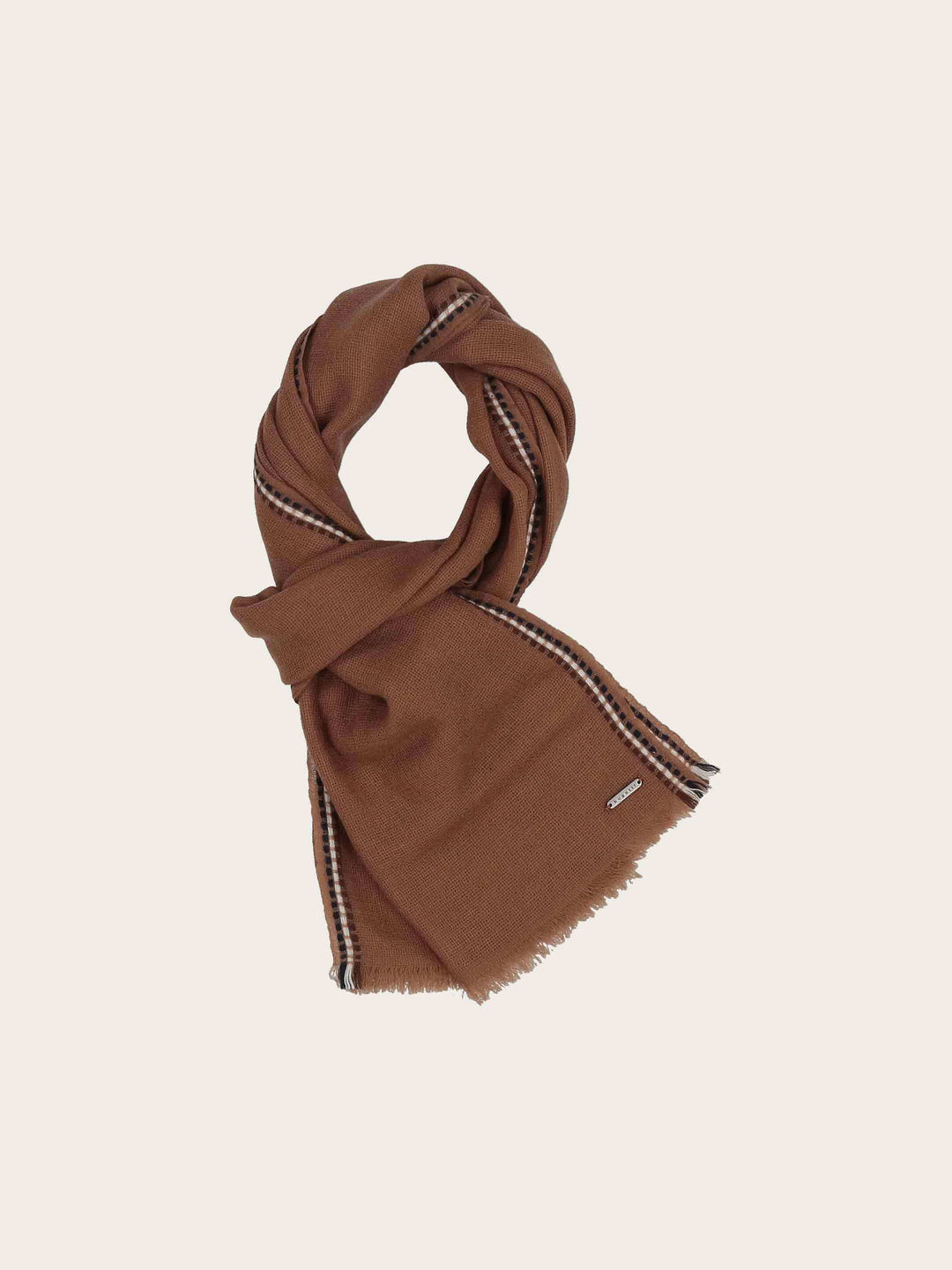 Leichter bugatti Schal mit bugatti-Flag-Rand