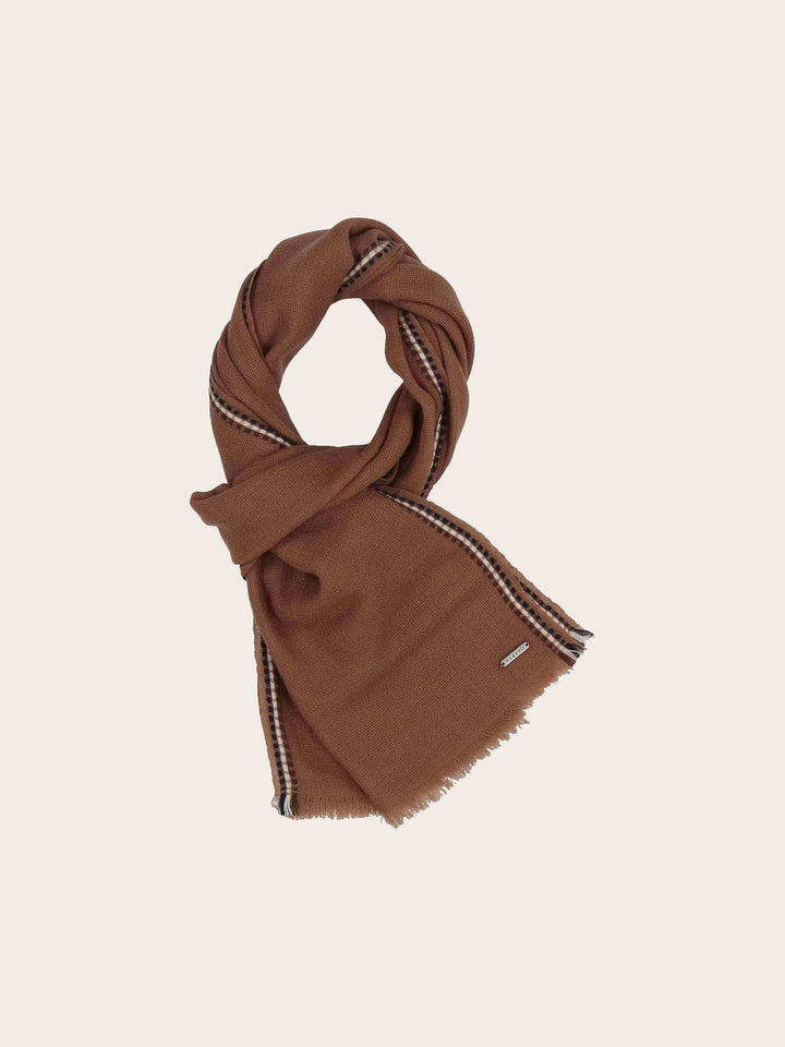 Leichter bugatti Schal mit bugatti-Flag-Rand