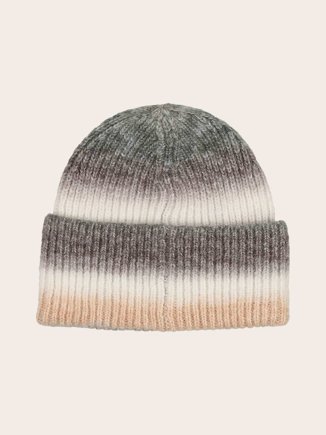 Regenbogen-Strickmütze mit Farbverlauf