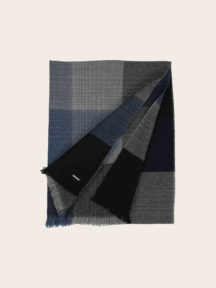 Ton-in-Ton bugatti Schal mit Karomuster